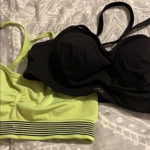 Two Victoria secret sport bras
